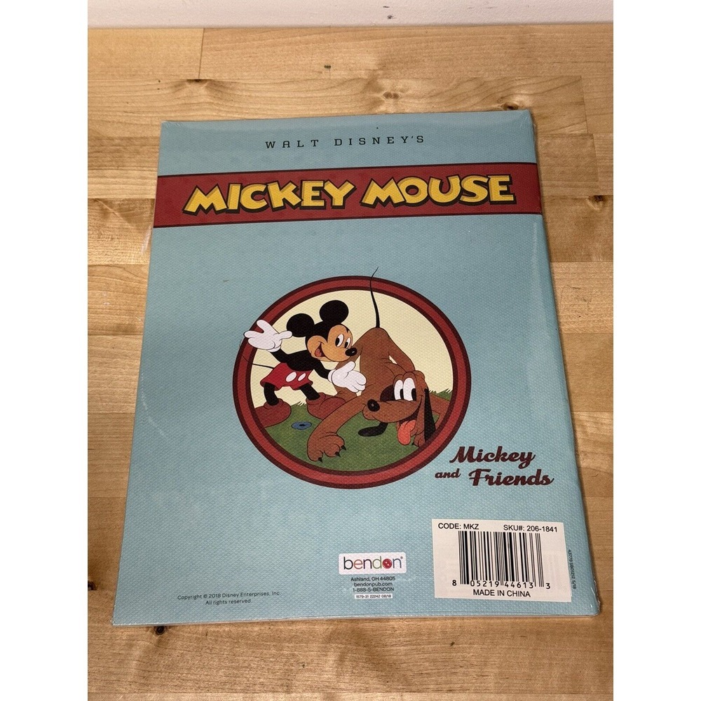 Walt Disney's Linen Like MICKEY MOUSE Barn Dance Book‎ 1931 Reprint  New 2018 - Picture 2 of 2